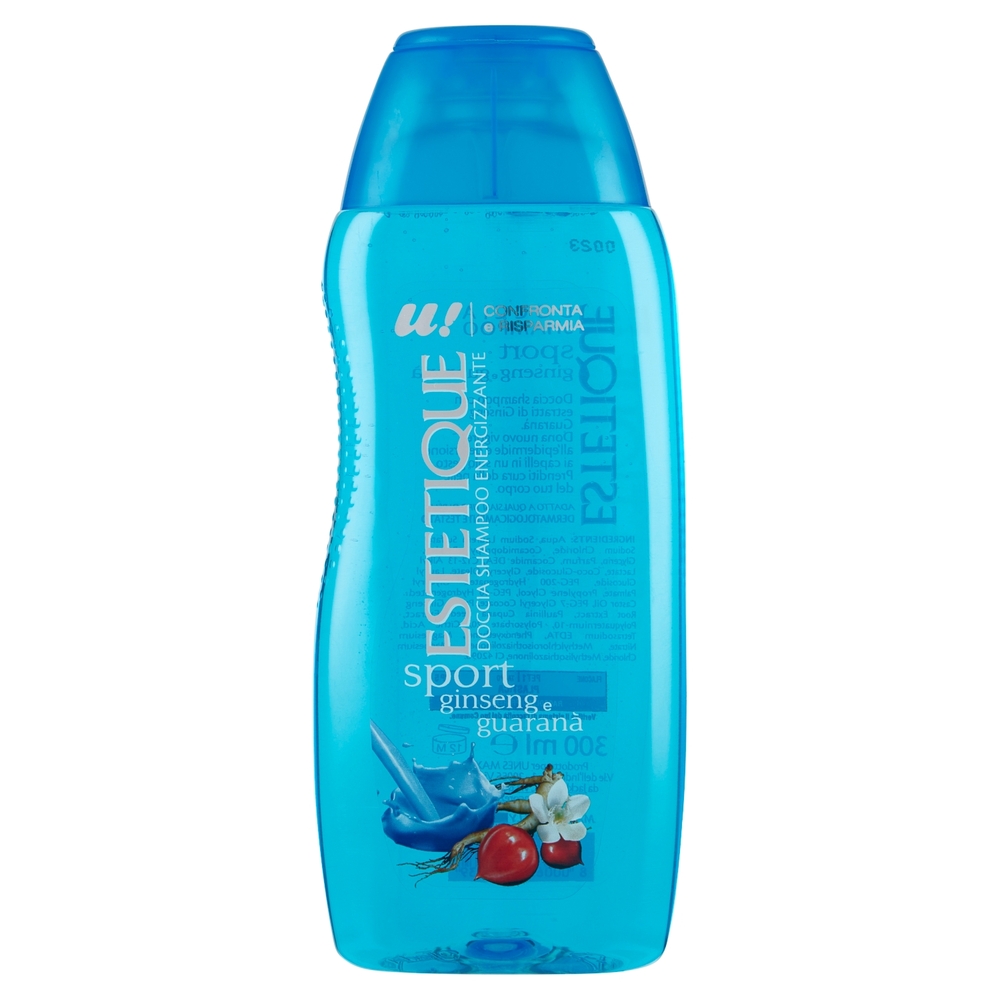 Doccia Shampoo Energizzante sport Ginseng e Guaranà Estetique U! Confronta e Risparmia